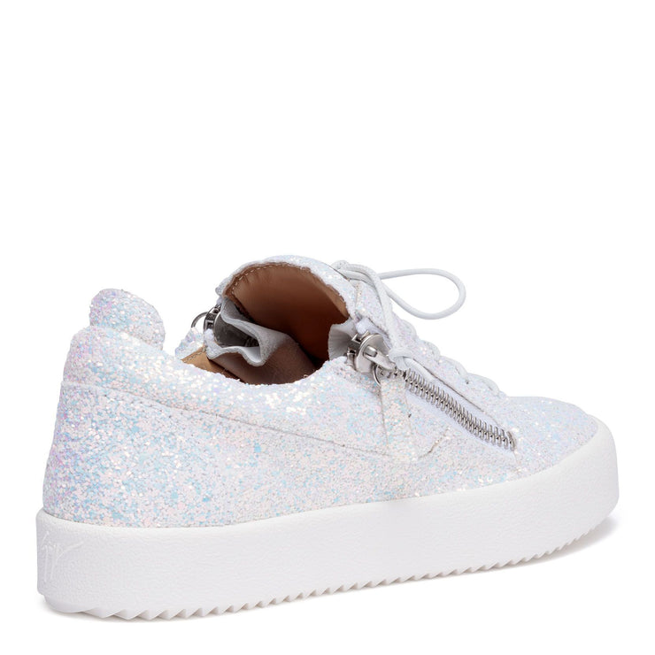 Kriss Glitter white glitter sneakers