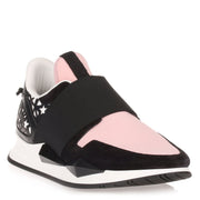 Black and pink runner sneaker