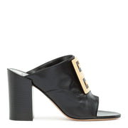 Black leather 90 4G Mules