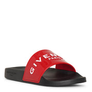 Givenchy Paris rubber glossy red sandals