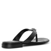 G Chain buckle leather sandals