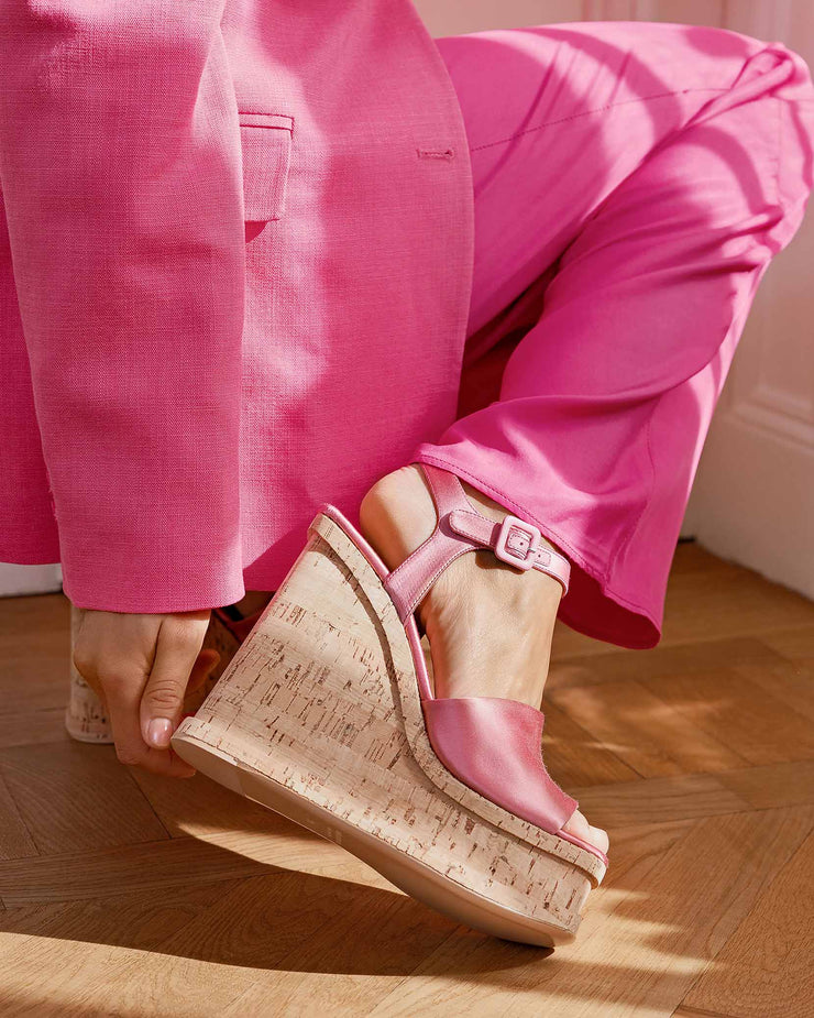 Palace pink platform sandals