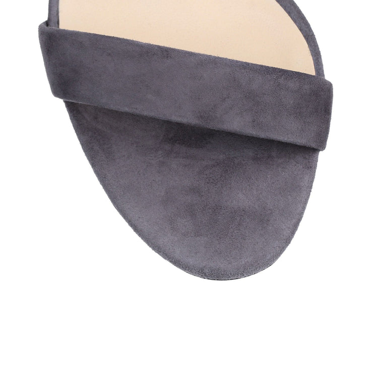Viola grey suede tassel sandal
