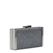 J Box Grey Glitter Clutch