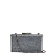 J Box Grey Glitter Clutch