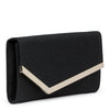 Emmie black glitter clutch