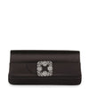 Gothisi black satin clutch