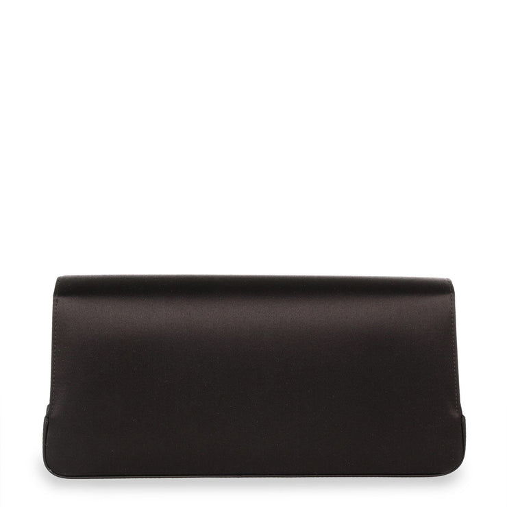 Gothisi black satin clutch