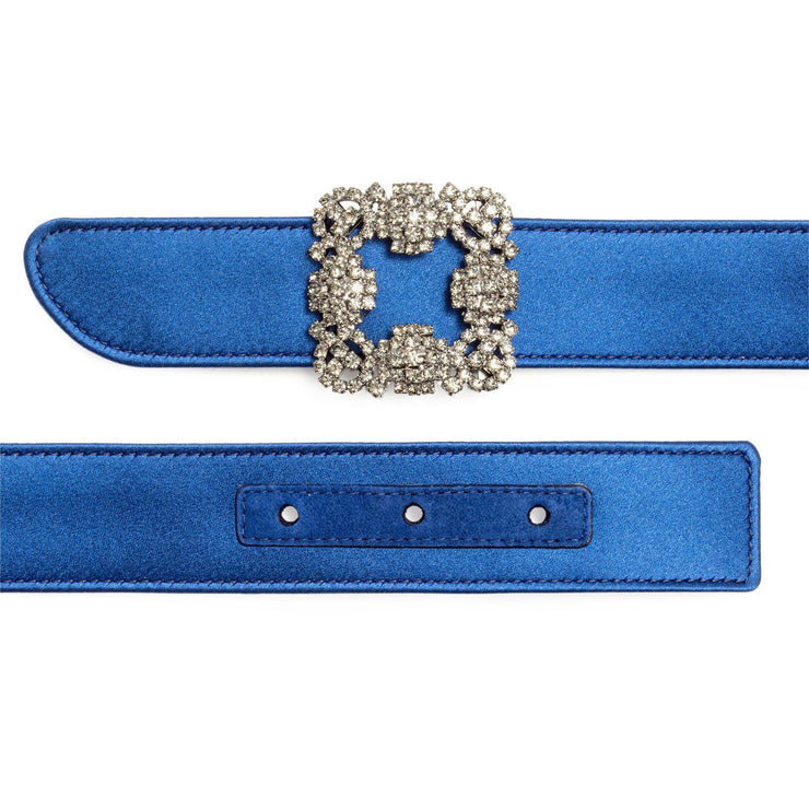 Hangisi royal blue satin 30mm belt