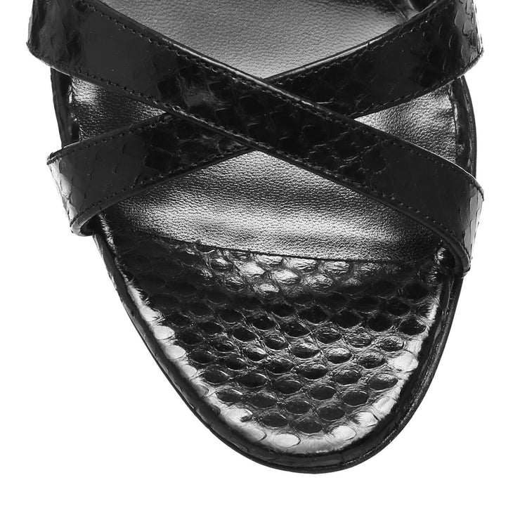 Callasli black watersnake sandals