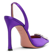 Camelia sling 105 purple satin pumps