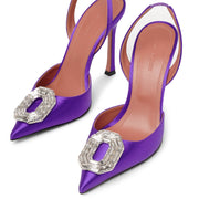 Camelia sling 105 purple satin pumps