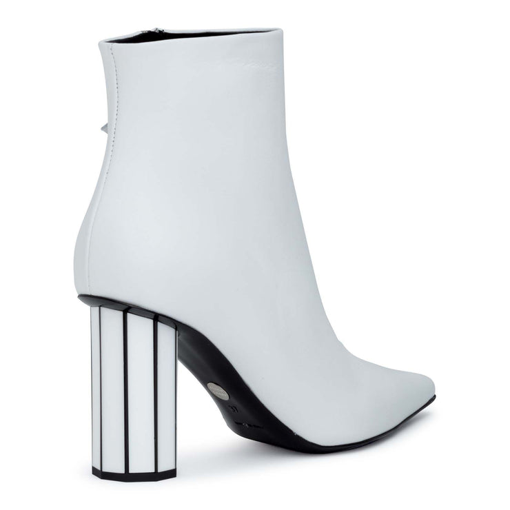 White 90 ankle boots