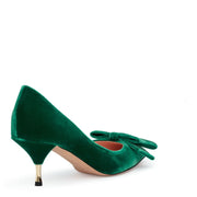 Velvet green 60 pumps