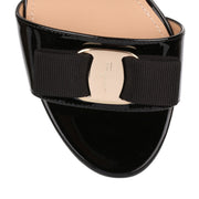 Gavina black patent leather sandal