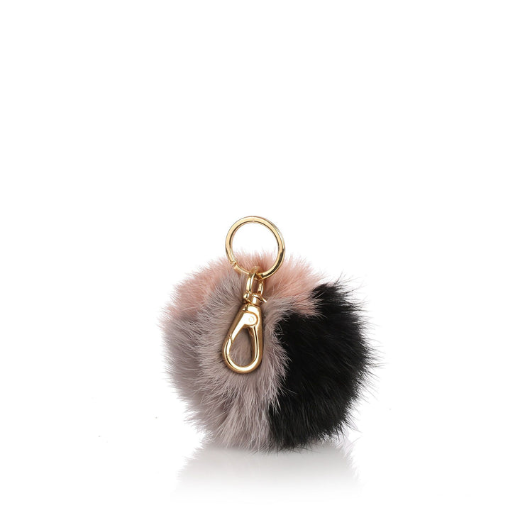 Black multi-colour Pom-Pom