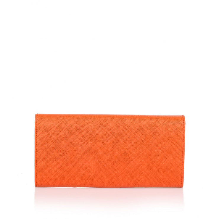 Orange Vara continental wallet