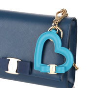 Blue heart keyring