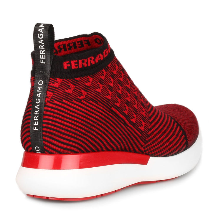 Caprera red stretch sneaker