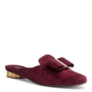 Sciacca burgundy suede flats