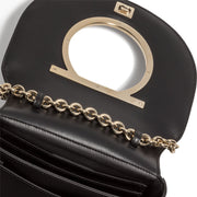 Gancino black leather bag