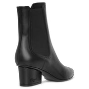 Velta 55 black leather ankle boots