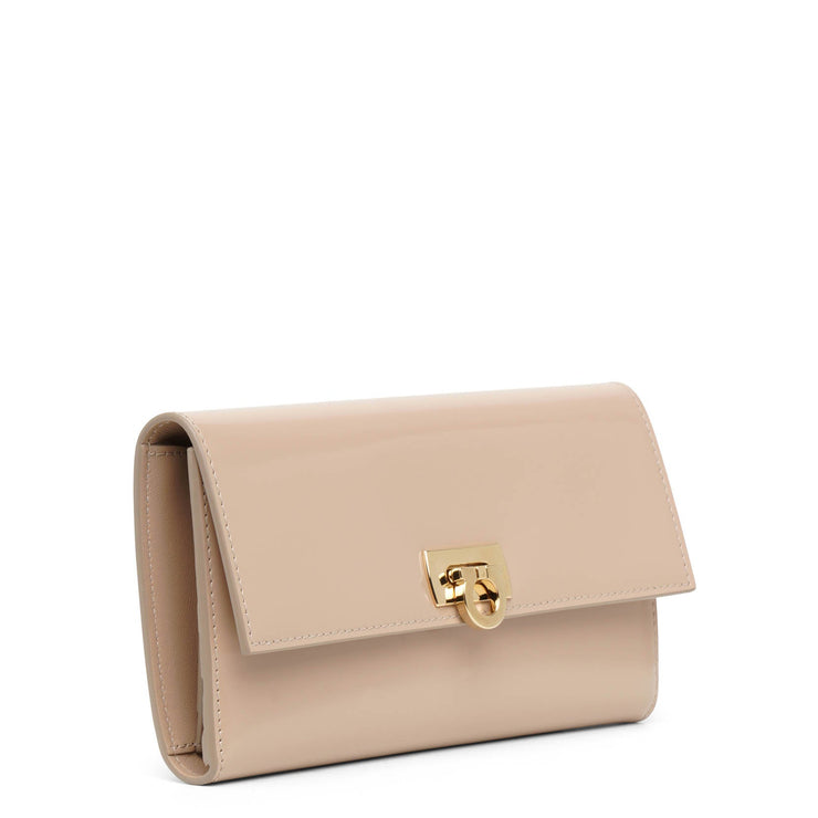 Wanda beige continental wallet clutch