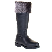 Shearling leather boot