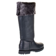 Shearling leather boot