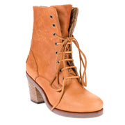 Shearling lace up boot
