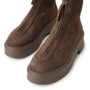 Zipped 1 ash suede boots