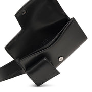 Horizontal black belt bag