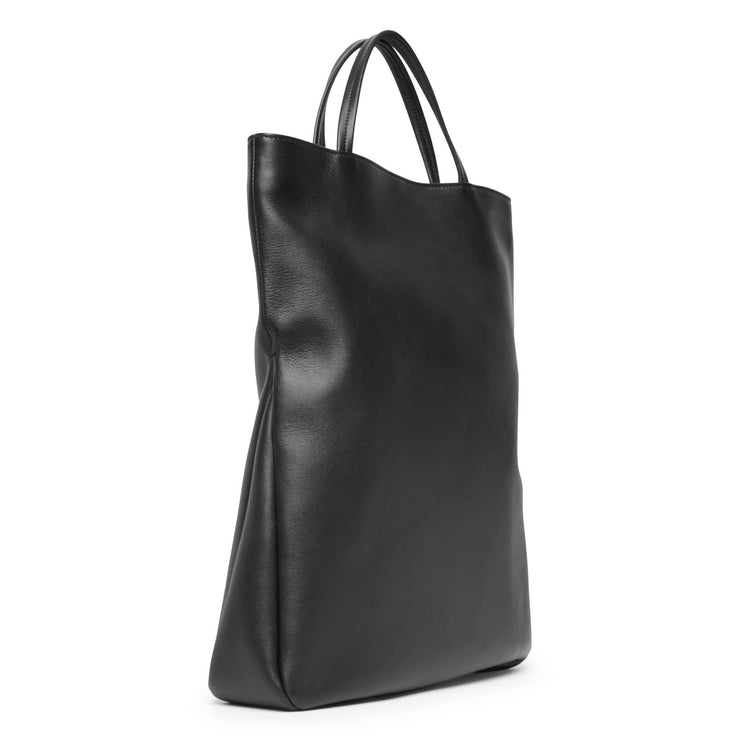 Everett black leather bag