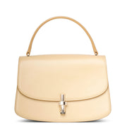 Sofia 8.75 butter white leather bag