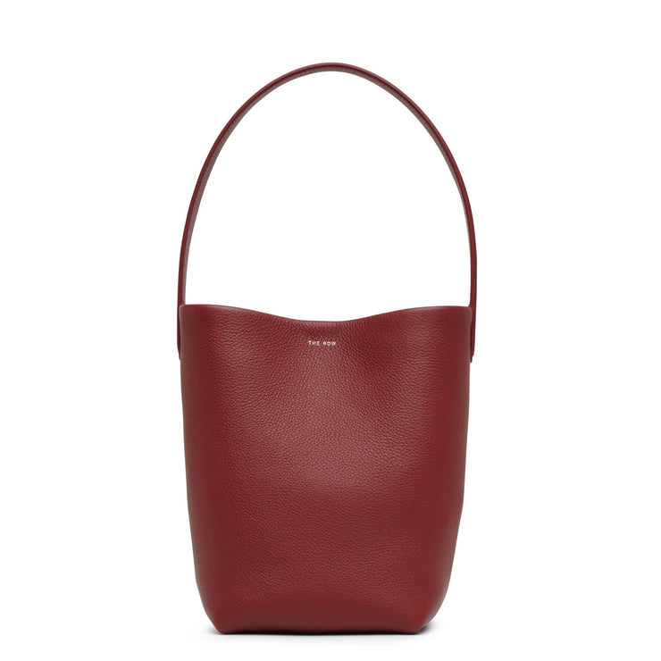 Small N/S park terracotta leather tote bag