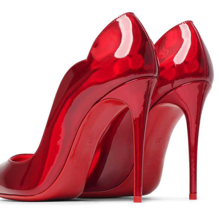 Hot Chick 100 patent red pumps