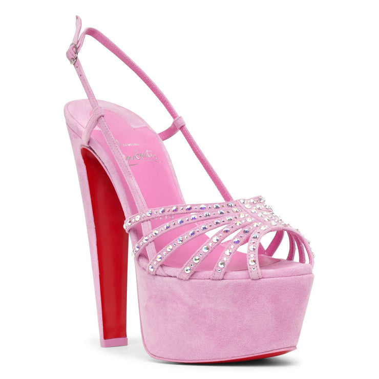Vegastrassima 160 pink suede sandals